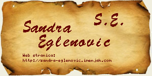 Sandra Eglenović vizit kartica